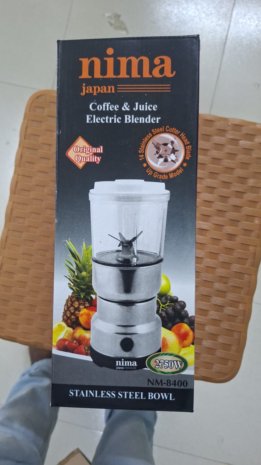 Nima Japan NM-8400 2-in-1 Electric Blender & Grinder
